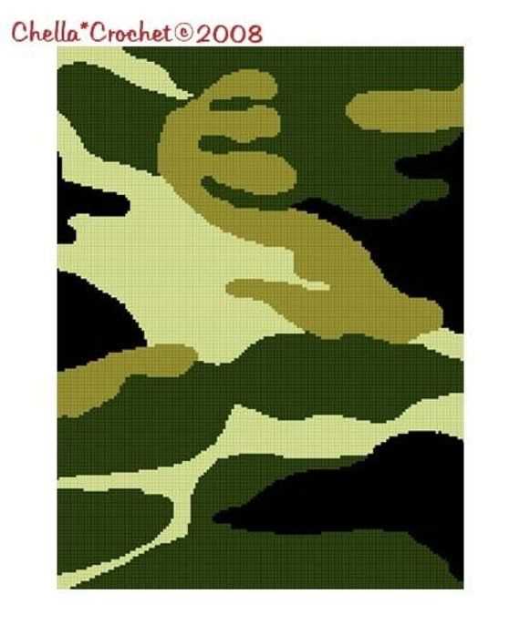 Camouflage knitting pattern