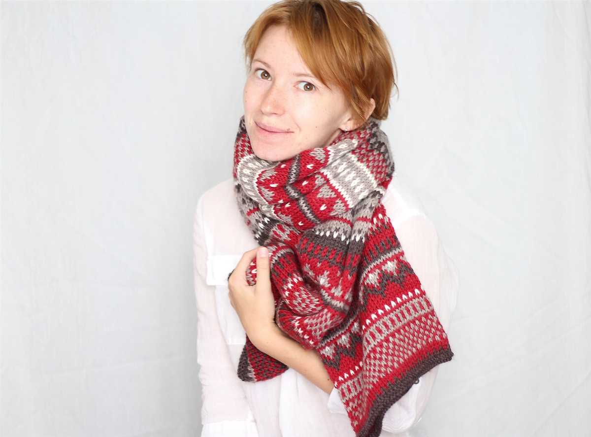 Candy cane scarf knit pattern