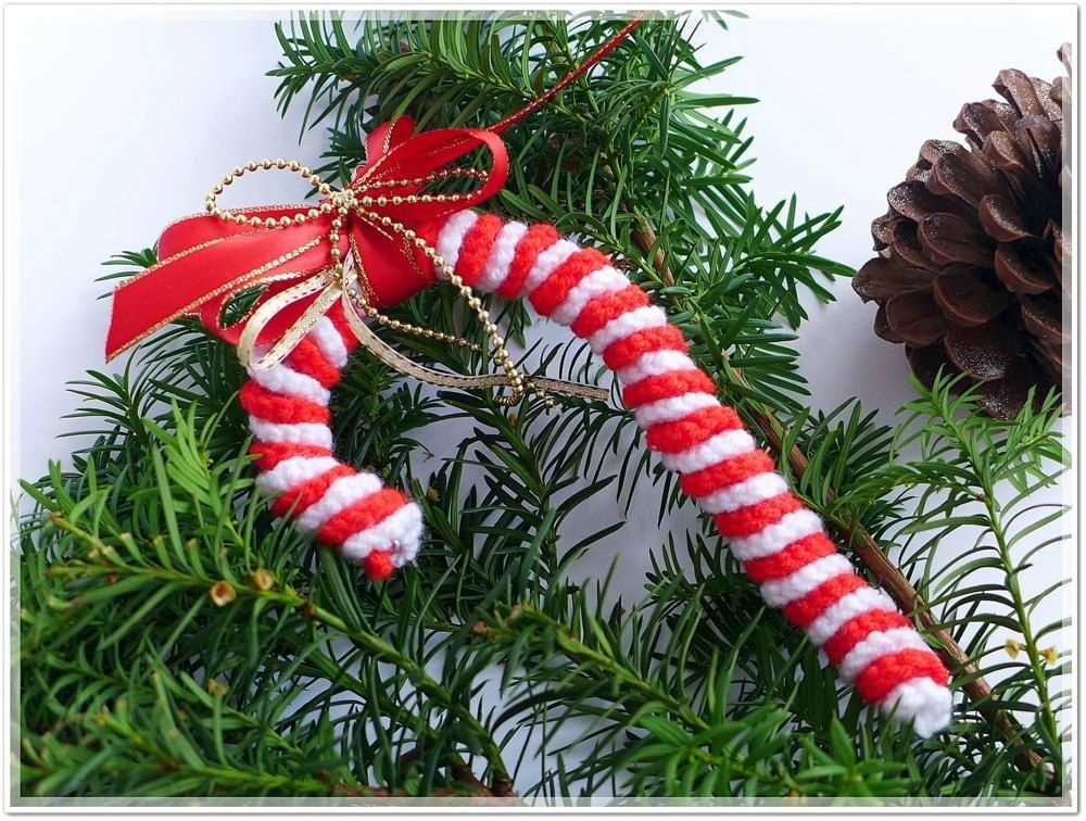 Candy cane scarf knit pattern