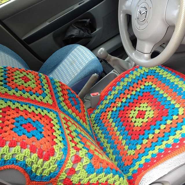 Car seat cover knitting pattern
