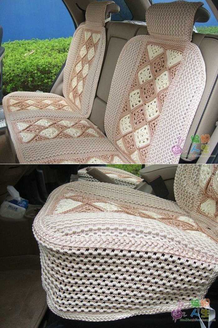 Stay Snug with a Custom Car Seat Cover - Knitting Pattern Car seat cover knitting pattern
