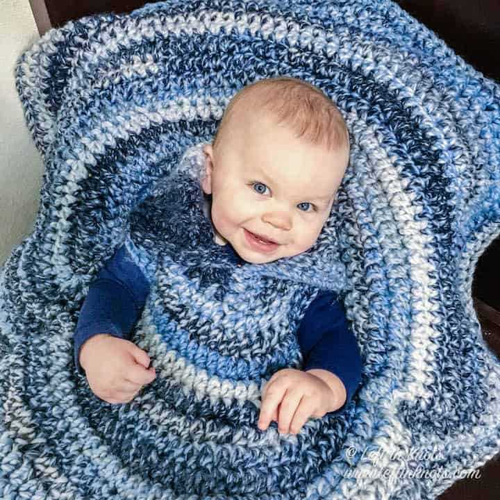 Car seat poncho knitting pattern