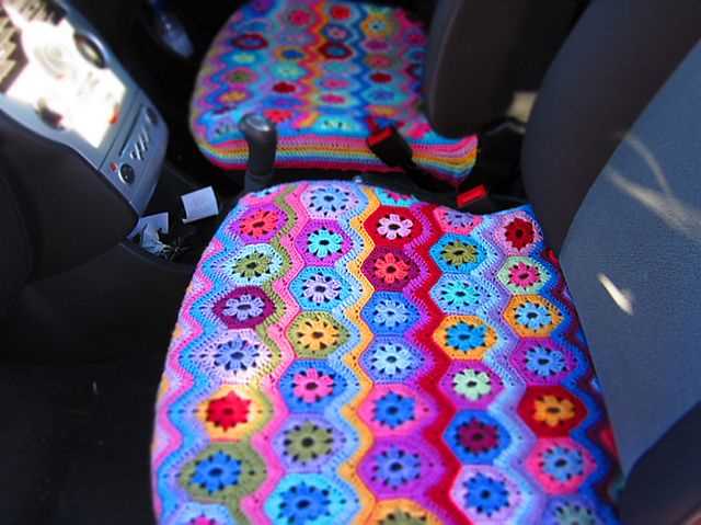 Car seat cover knitting pattern