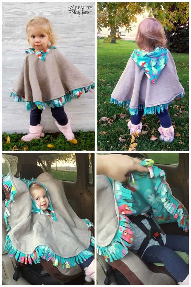 Car seat poncho knitting pattern