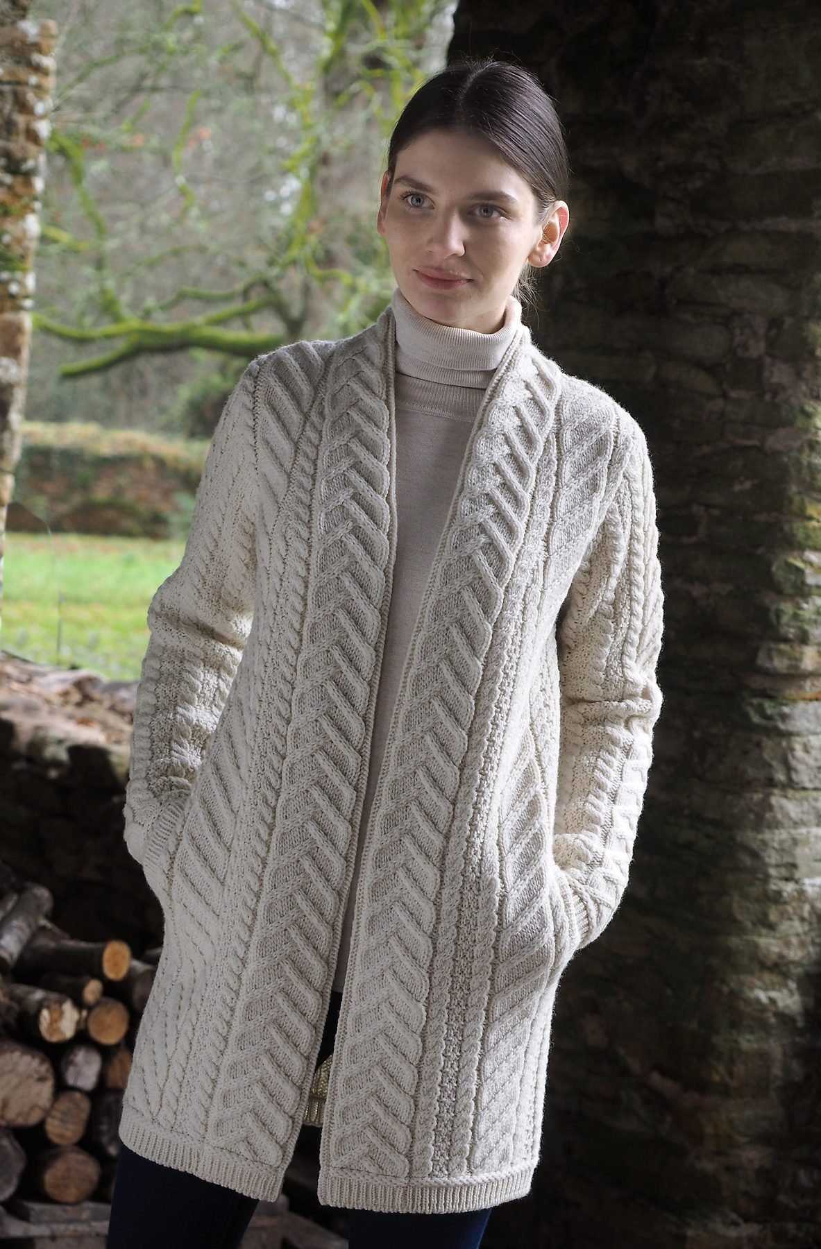 Cardigan pattern knit