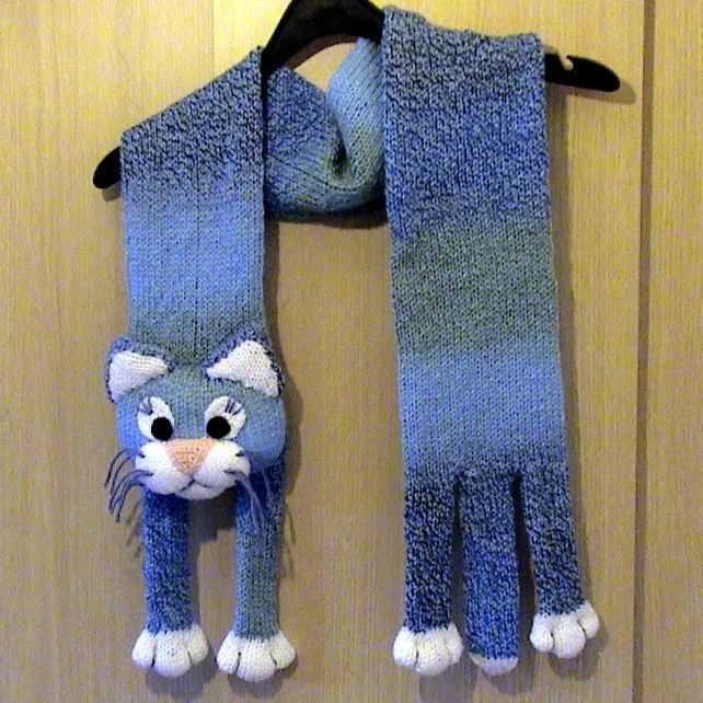 Cat scarf knitting pattern
