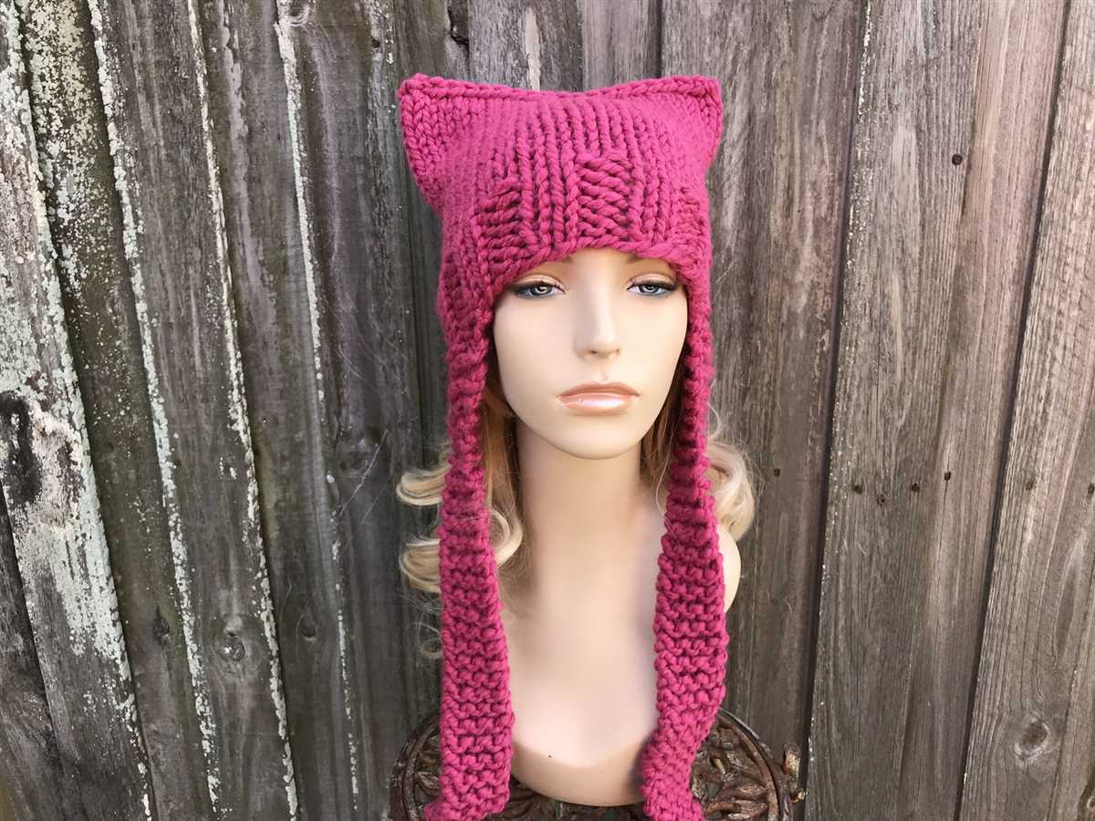 Cat beanie knitting pattern free