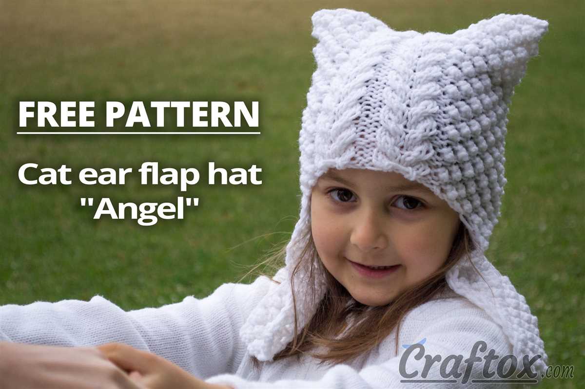 Cat ear hat knitting pattern free