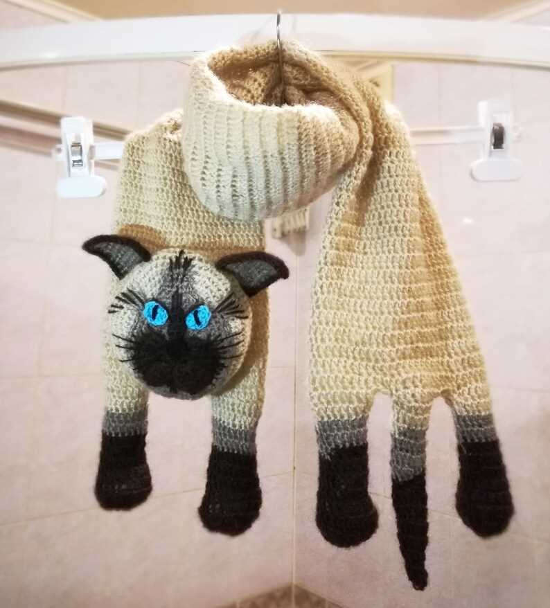 Cat scarf knitting pattern