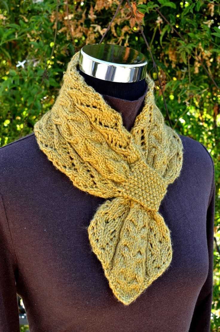 Caterpillar scarf knitting pattern