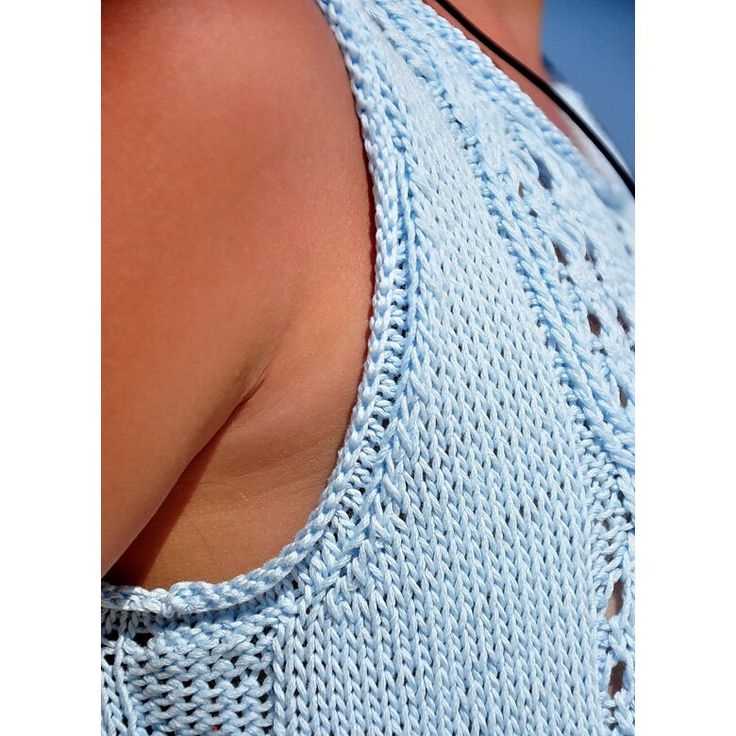 Cable tank top knitting pattern