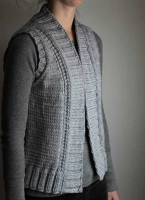 Bulky vest knitting pattern