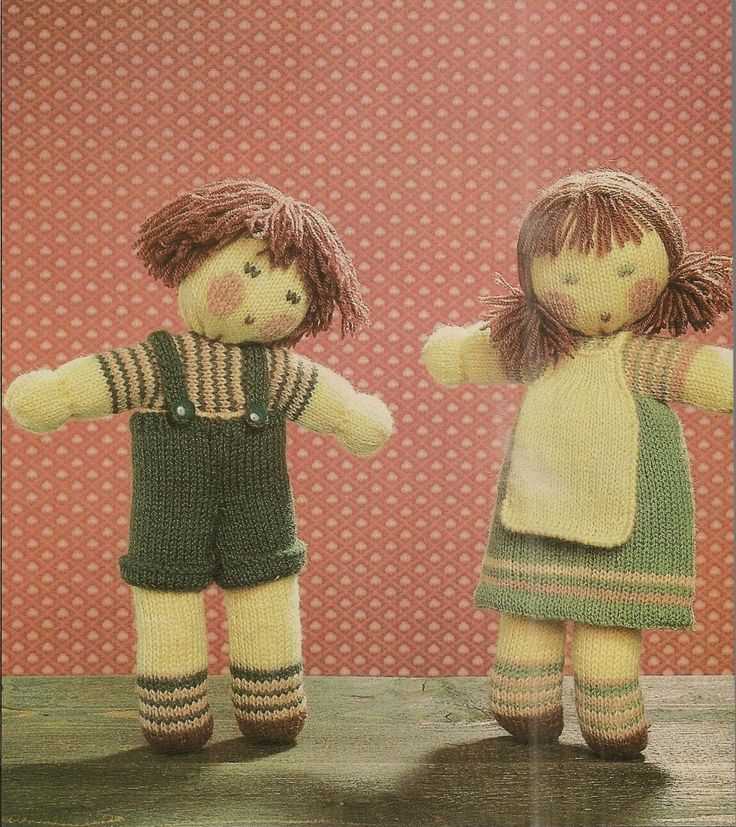 Knitted man doll pattern