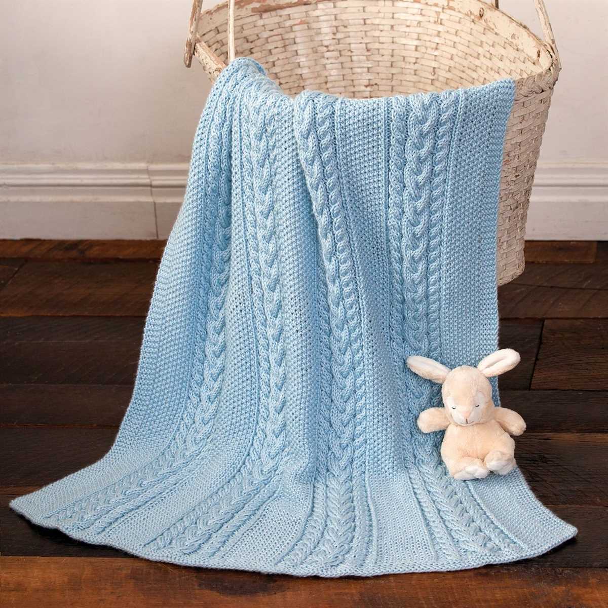 Baby knit blanket pattern