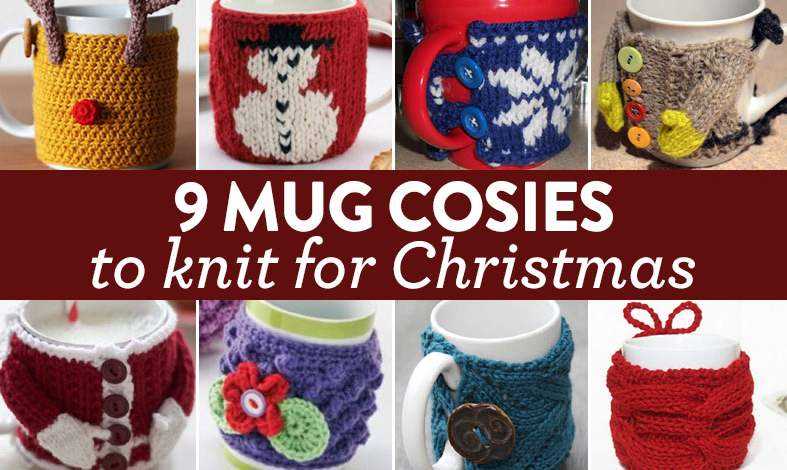 Knitted mug warmers free pattern