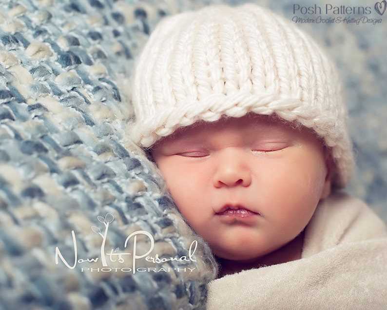 Free baby beanie knitting pattern