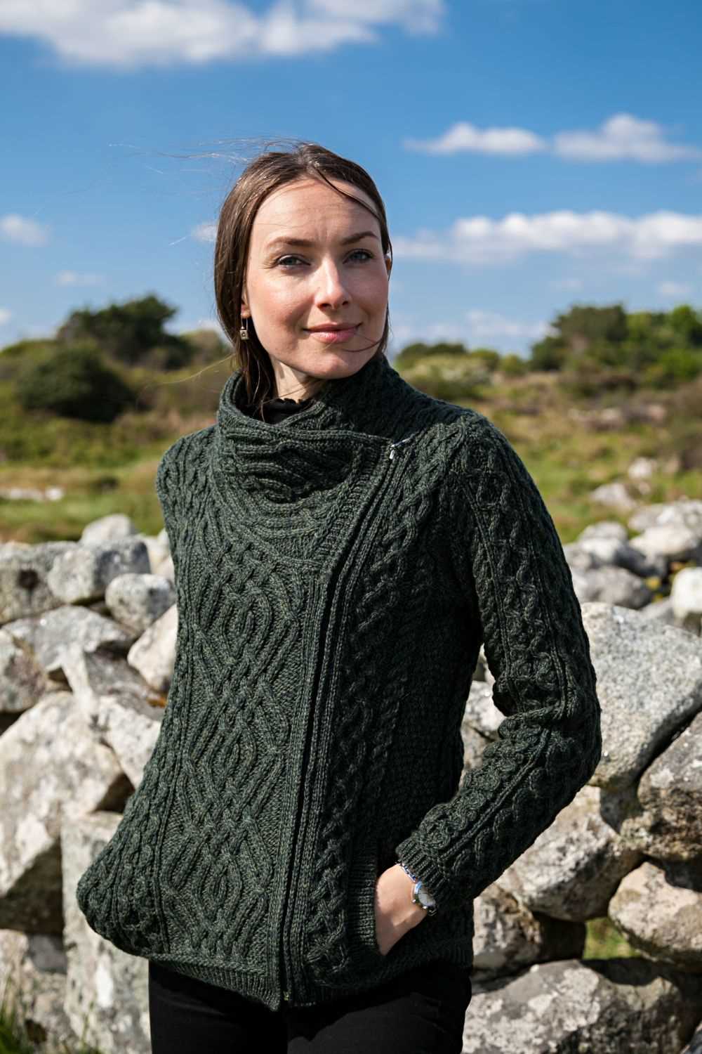 Celtic cardigan knitting pattern