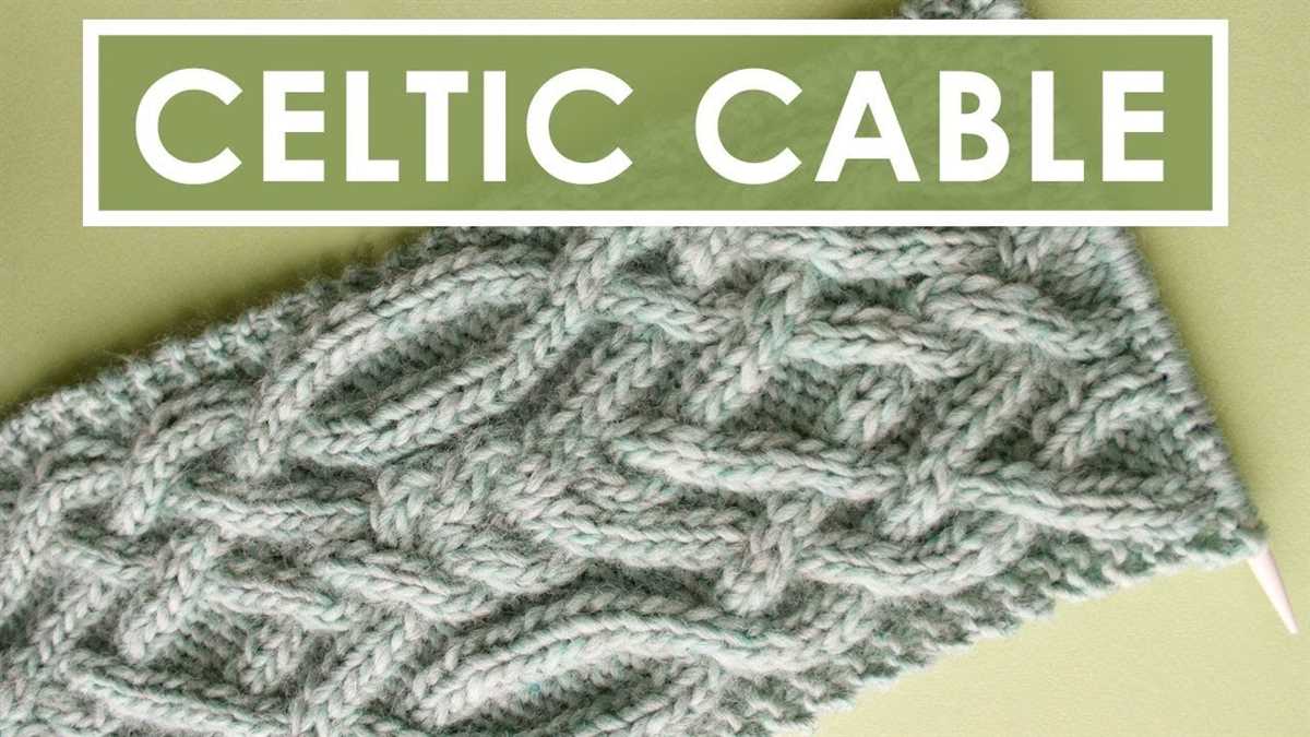 Celtic cross knitting pattern free