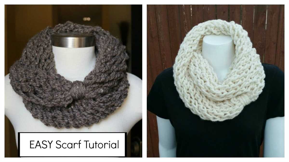 Easy infinity scarf knitting patterns