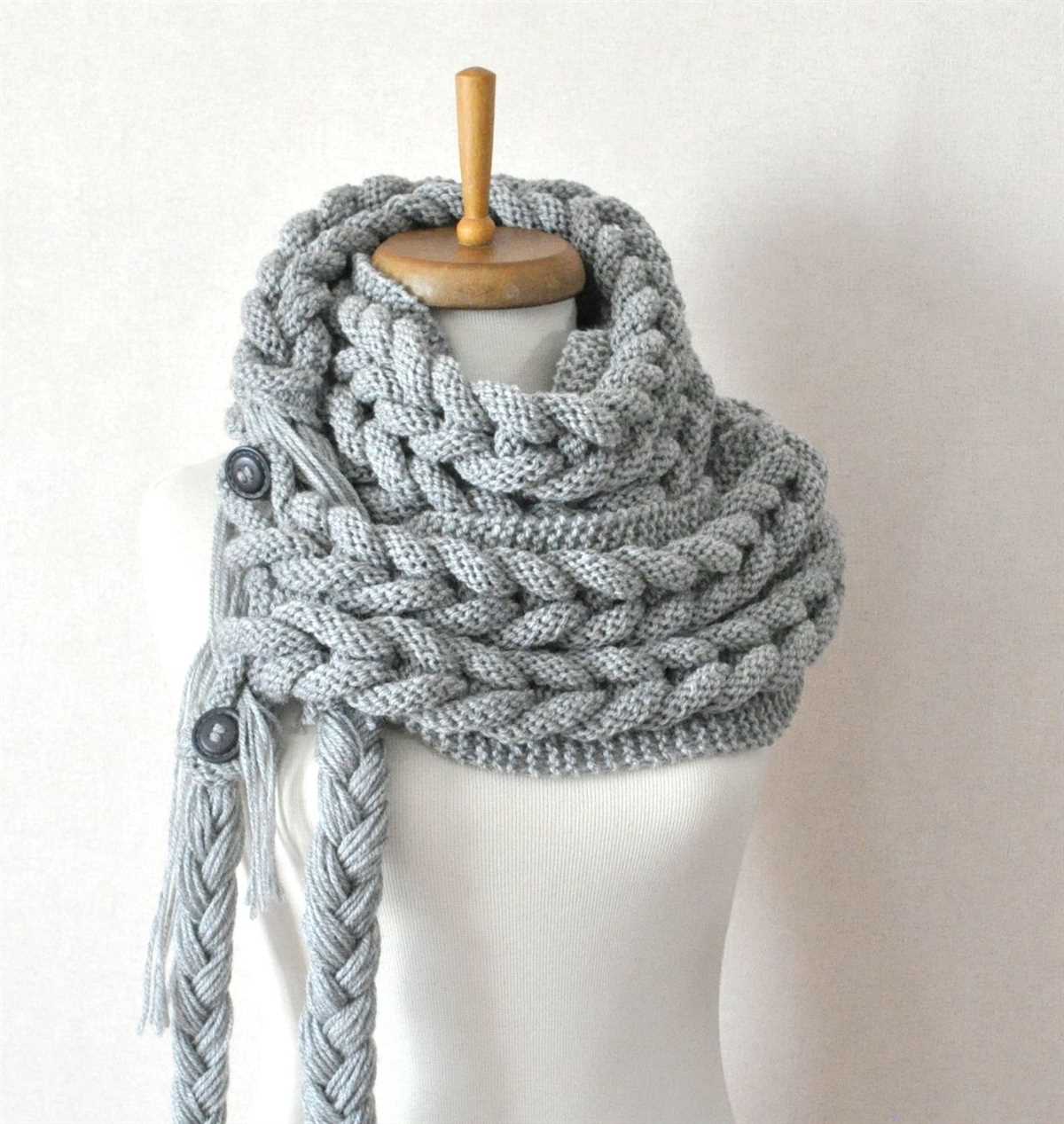 Loom knit snood pattern