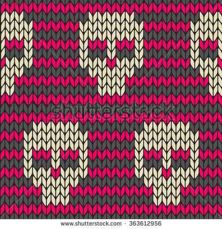 Skull knit pattern
