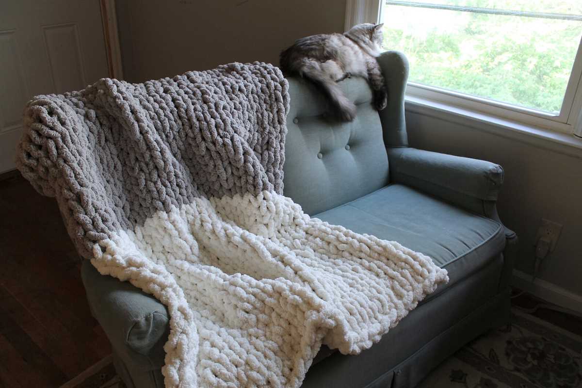 Chenille blanket knitting pattern