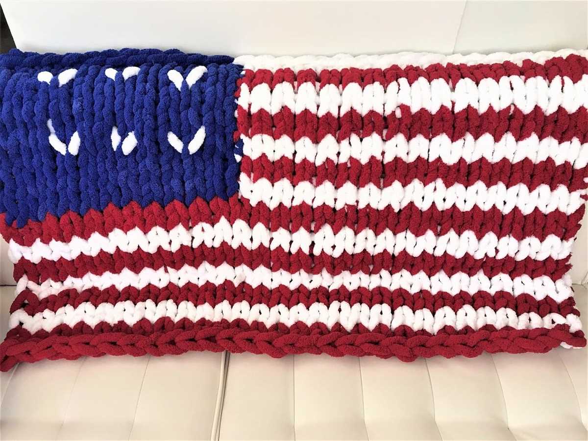 Chenille blanket knitting pattern