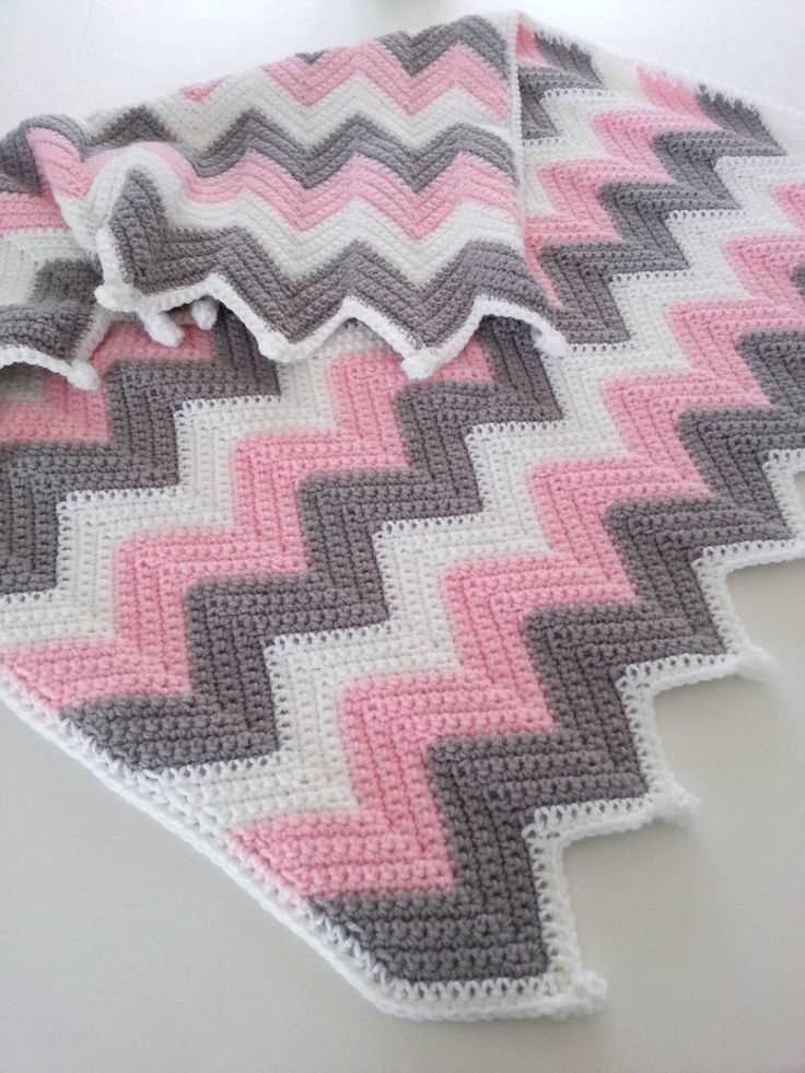 Chevron knit blanket pattern