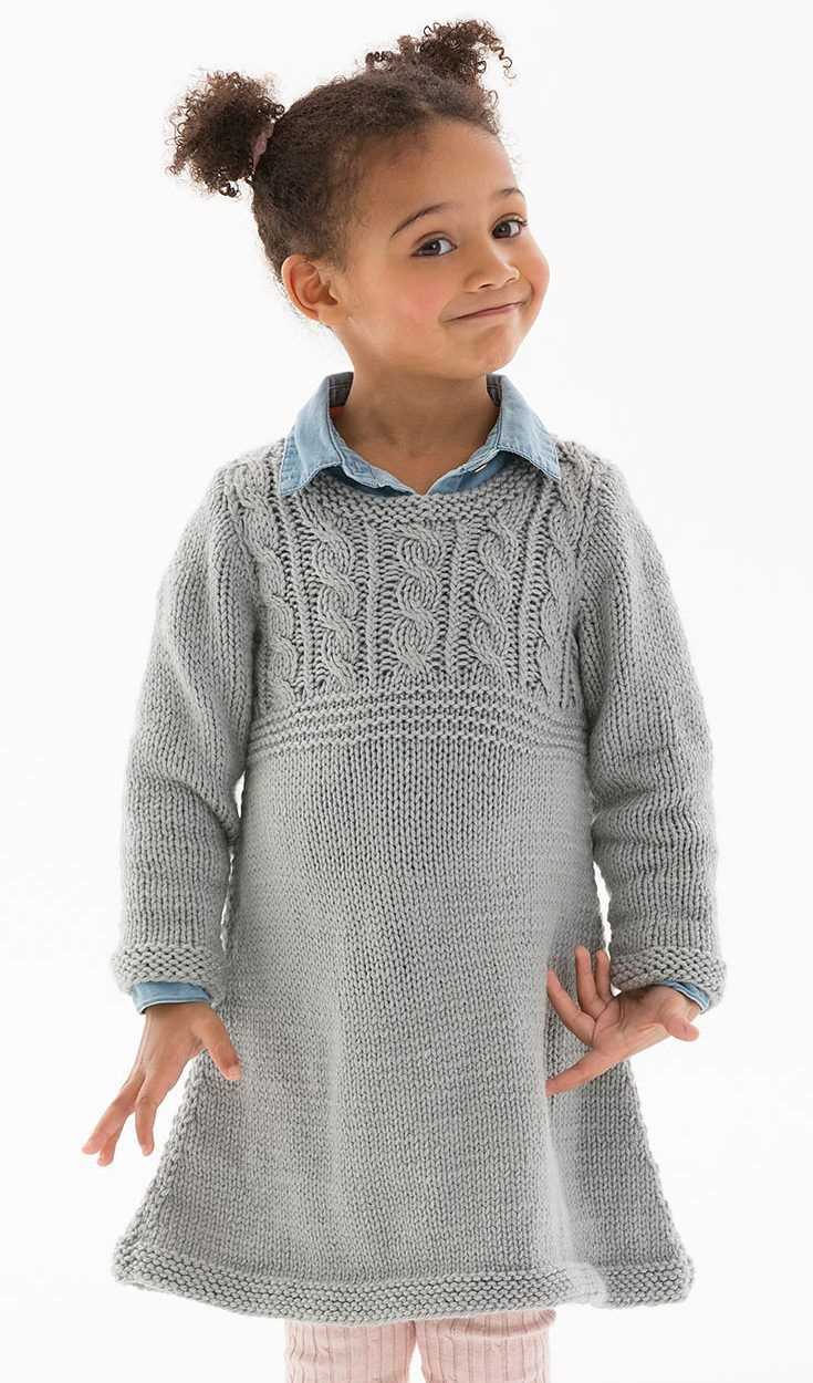 Child's cable knit sweater pattern