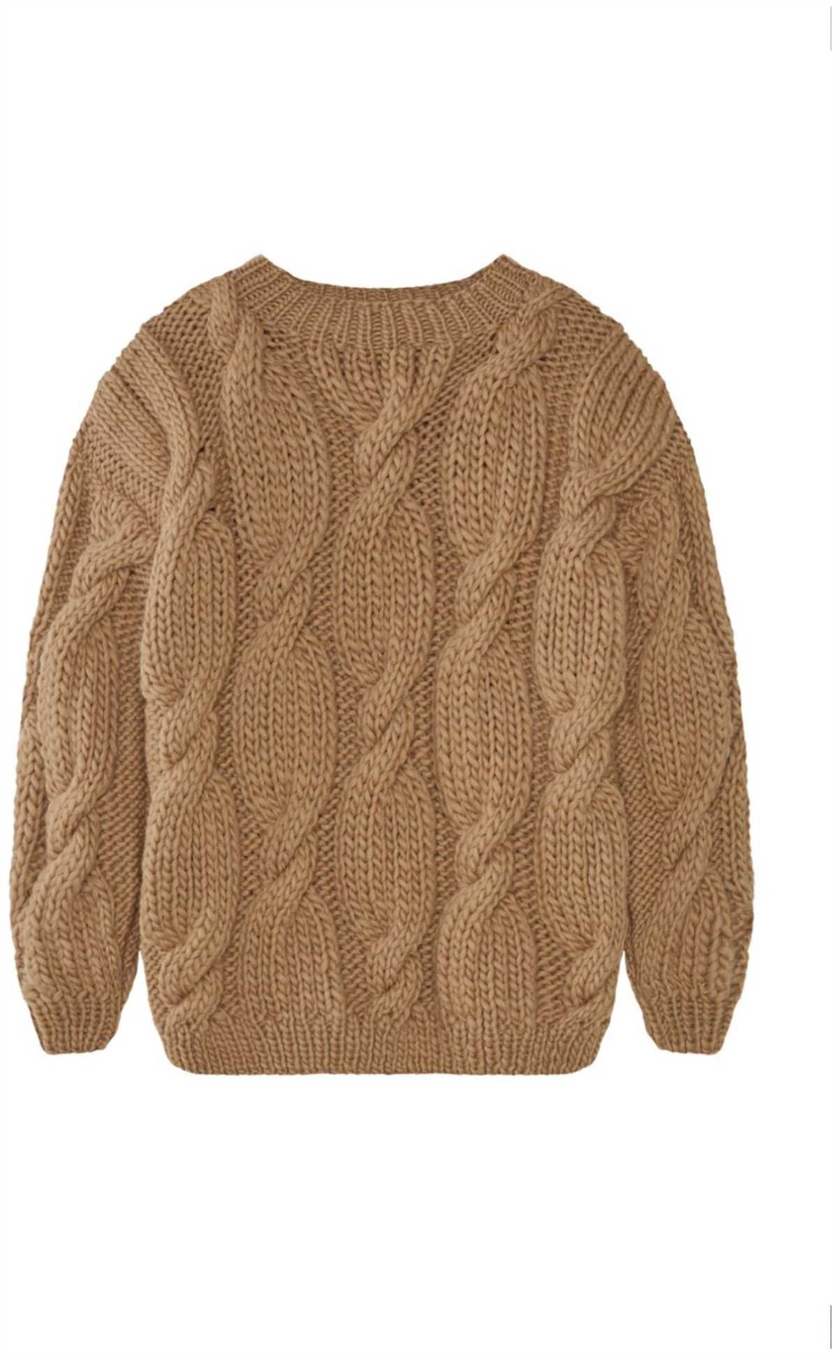 Child's cable knit sweater pattern