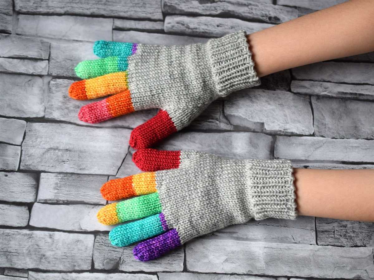 Childrens fingerless gloves knitting pattern