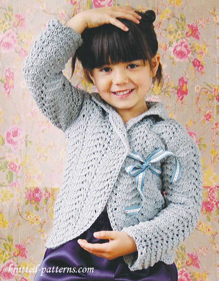 Childrens shrug knitting patterns free