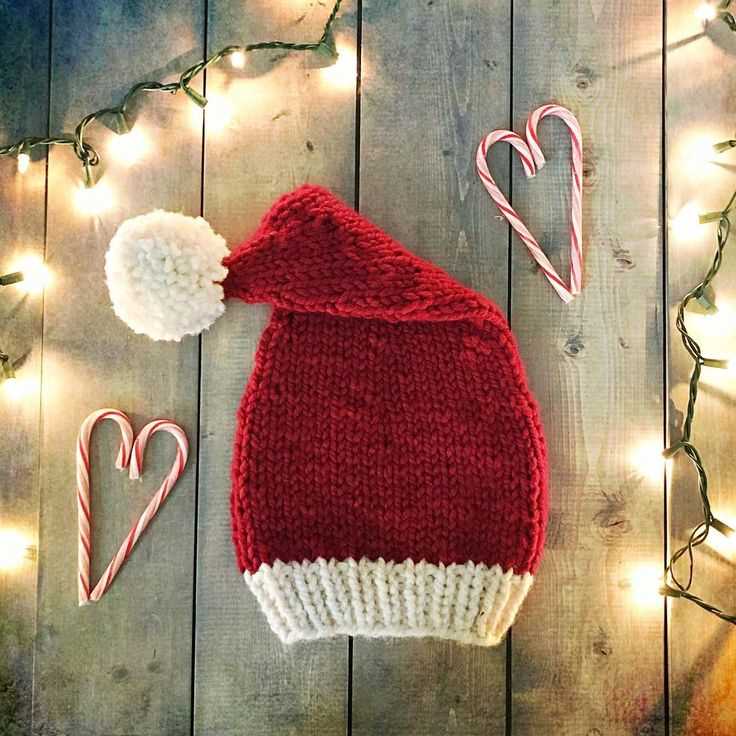 Childs christmas hat knitting pattern