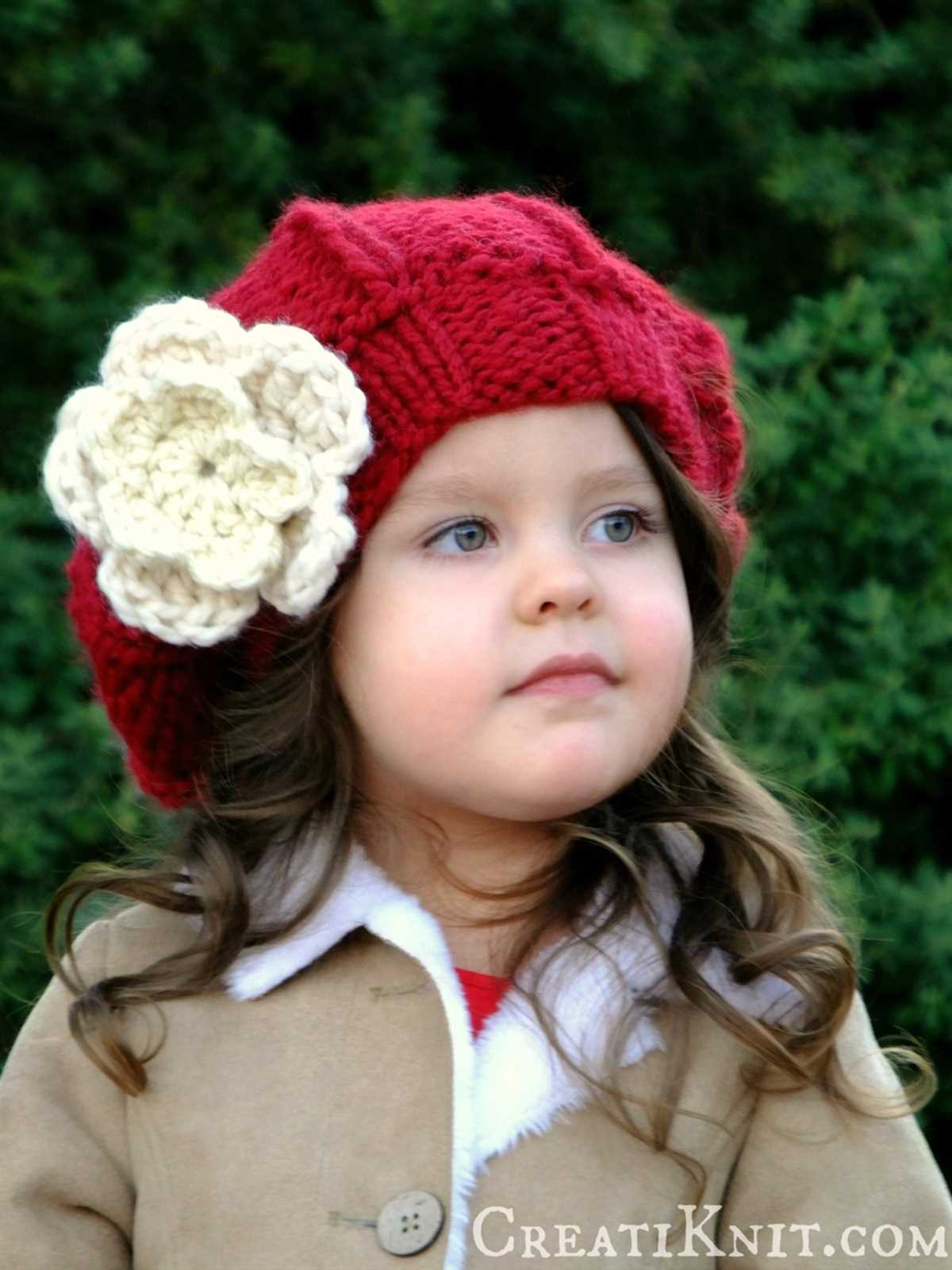 Childs slouch hat knitting pattern