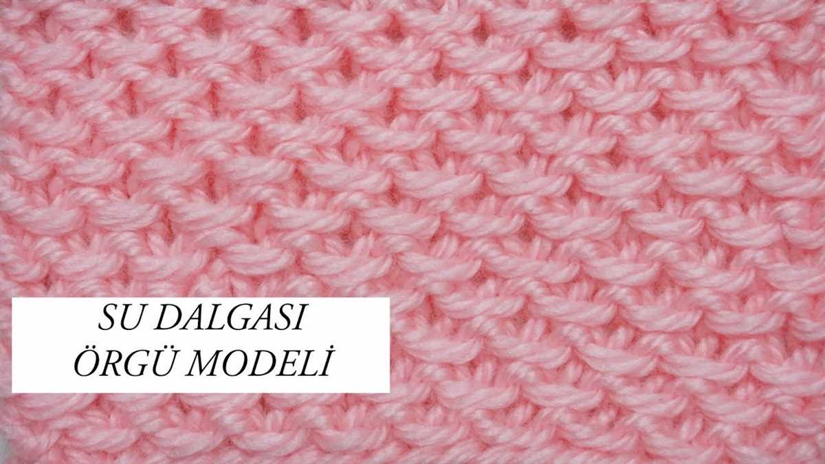 Chinese wave knitting pattern