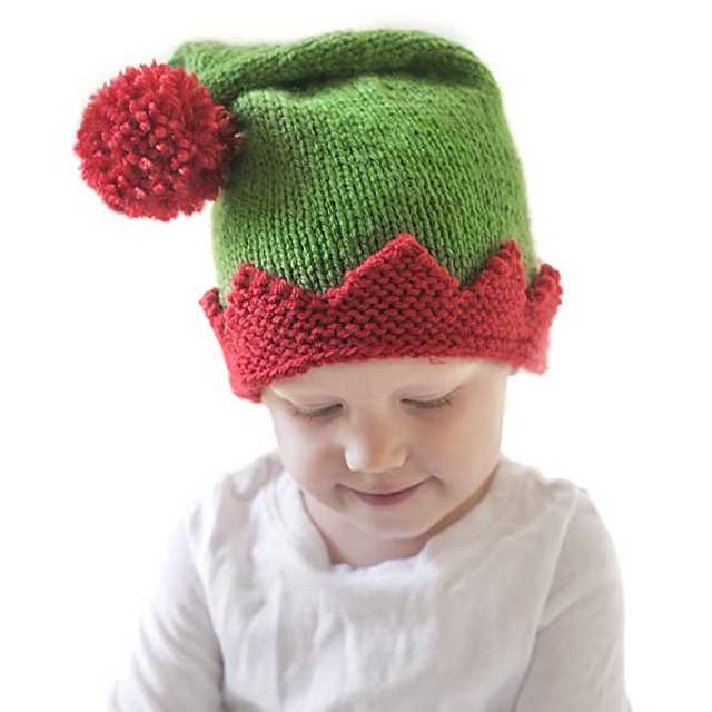 Christmas beanie hat knitting pattern