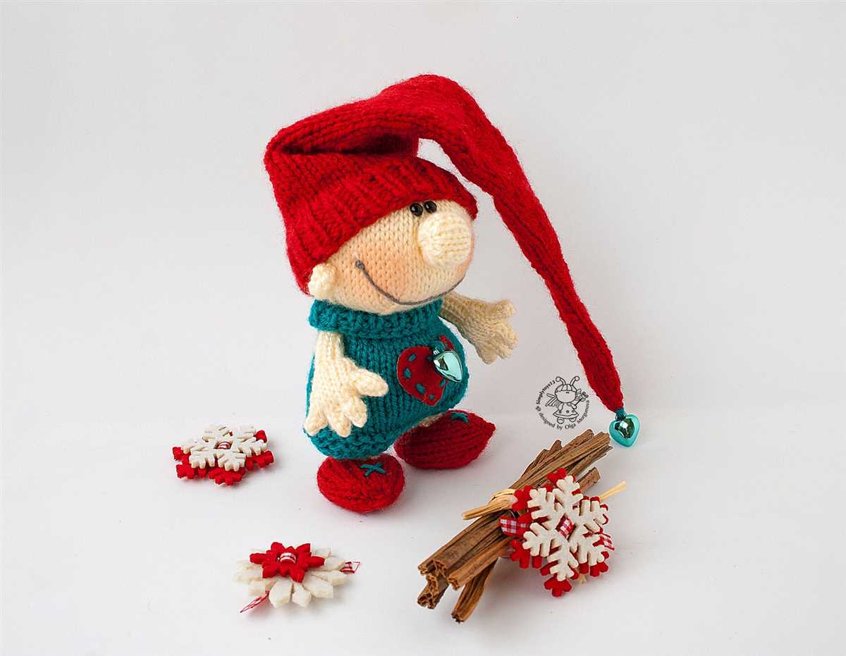 Christmas gnome knitting pattern