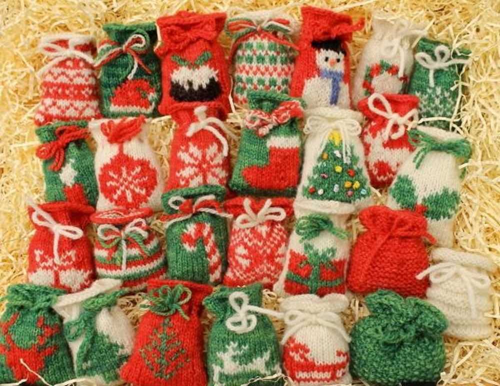 Christmas sack knitting pattern