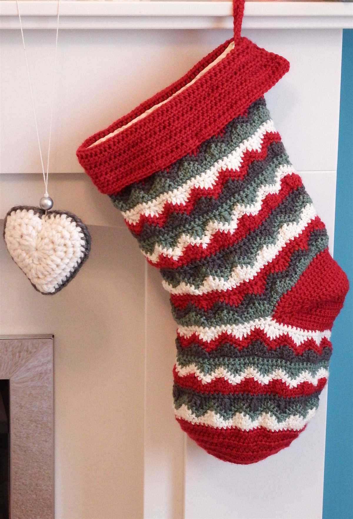 Christmas stocking free knitting pattern