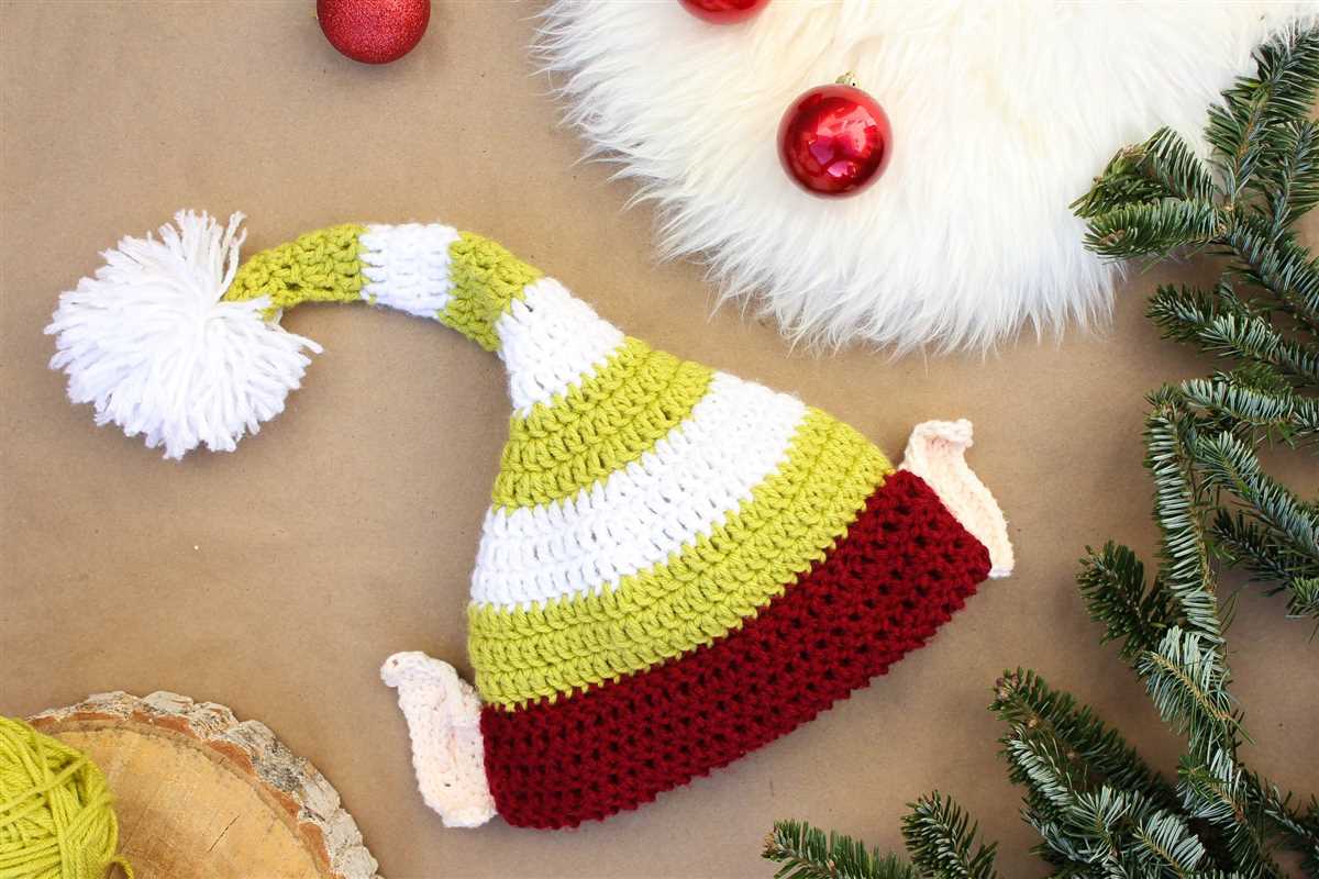 Christmas elf hat knitting pattern free
