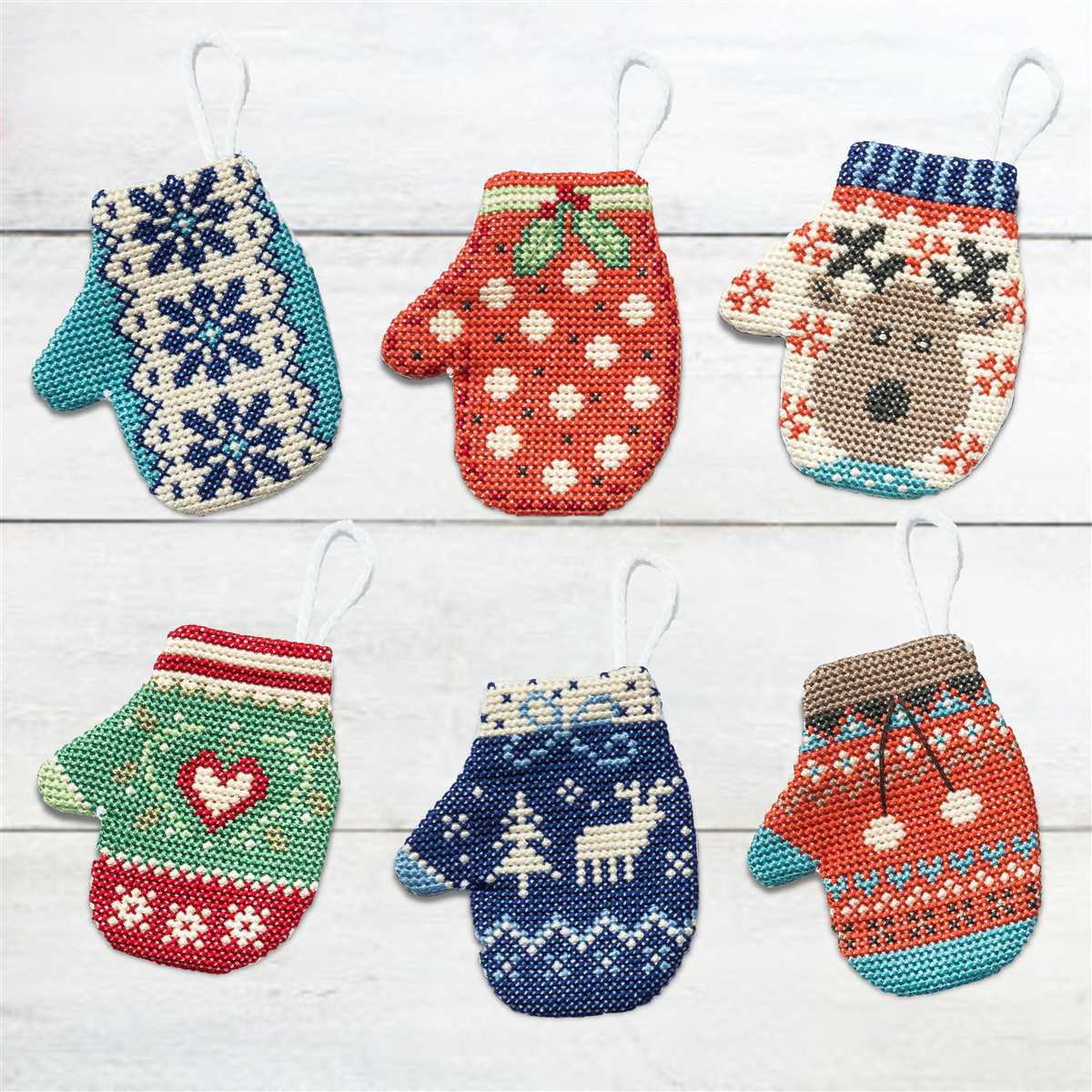 Christmas mittens knitting pattern