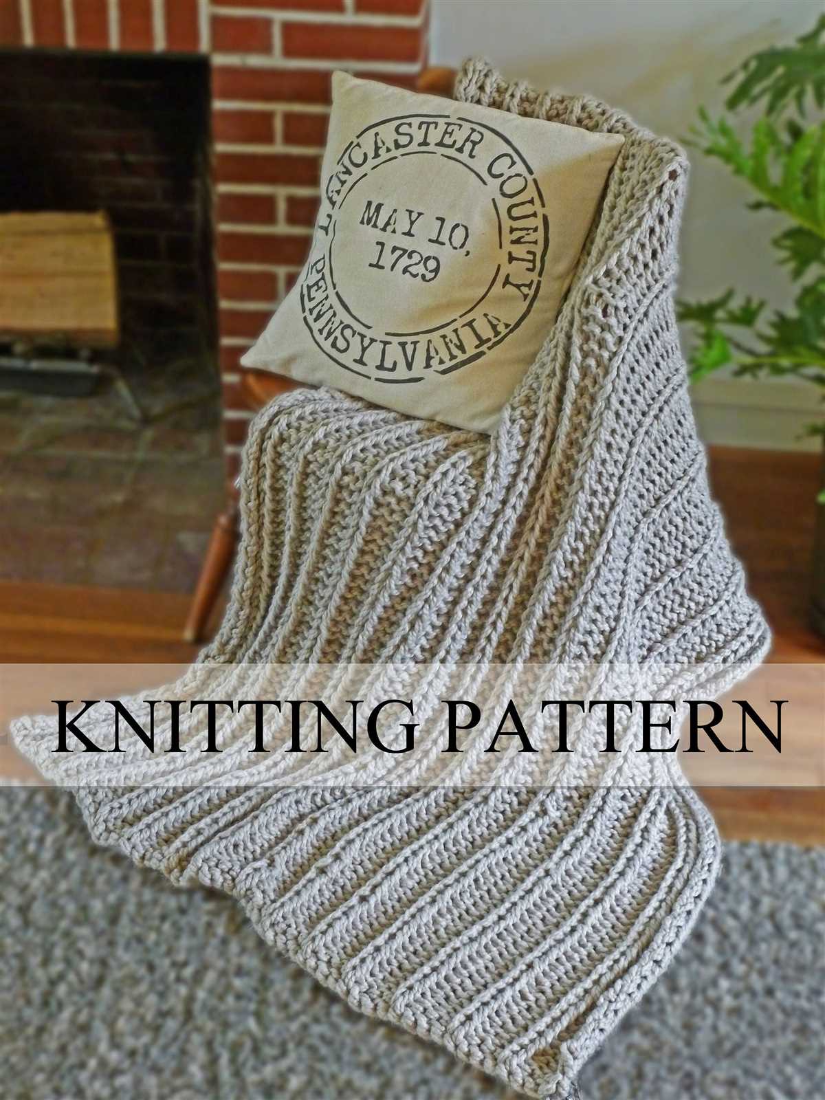 Chunky knit blanket pattern free