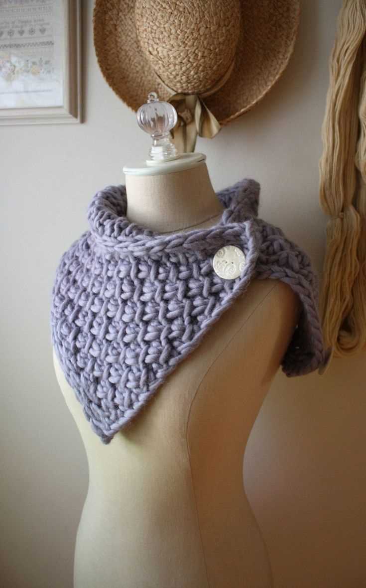 Chunky knit cowl pattern