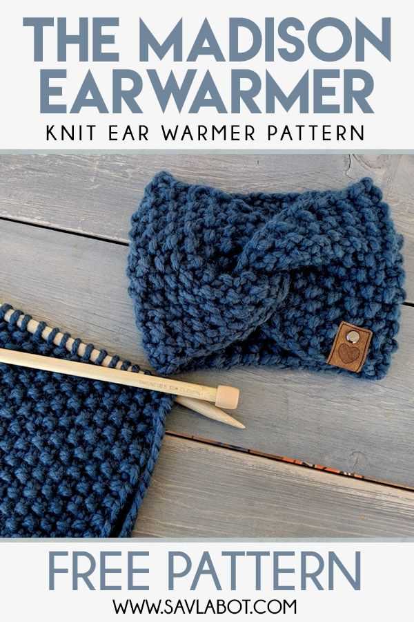 Chunky knit ear warmer pattern free