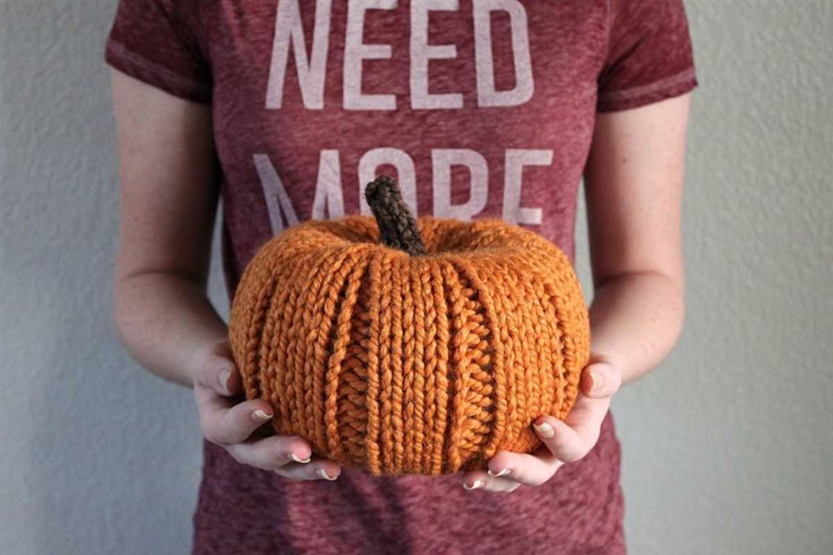 Chunky knit pumpkin pattern free
