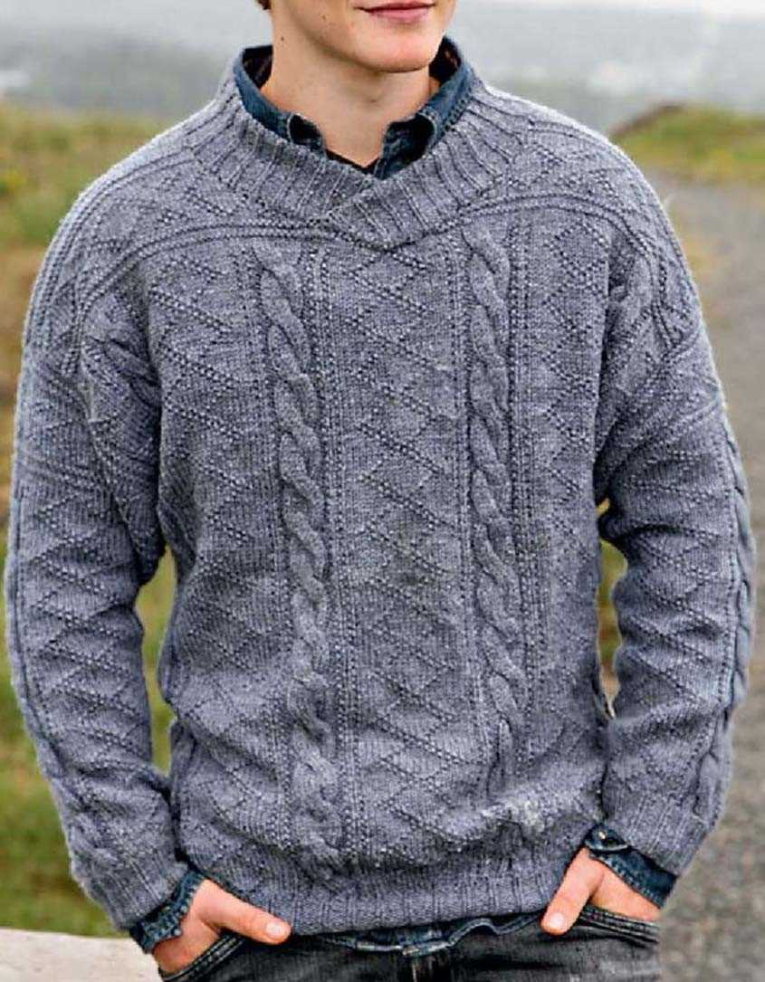 Chunky mens sweater knitting pattern