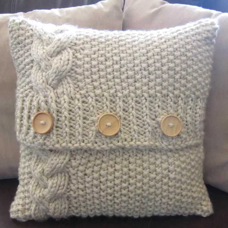 Create a Cozy Chunky Knit Pillow with This Pattern Chunky pillow knitting pattern