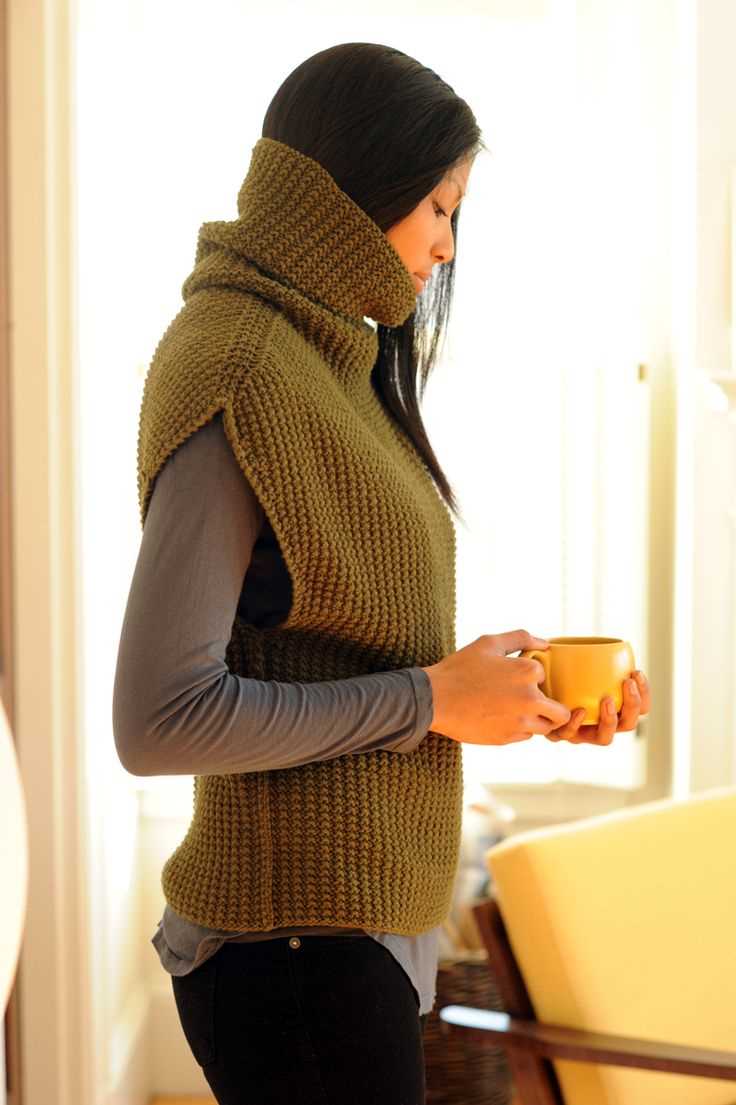Chunky sweater vest knitting pattern