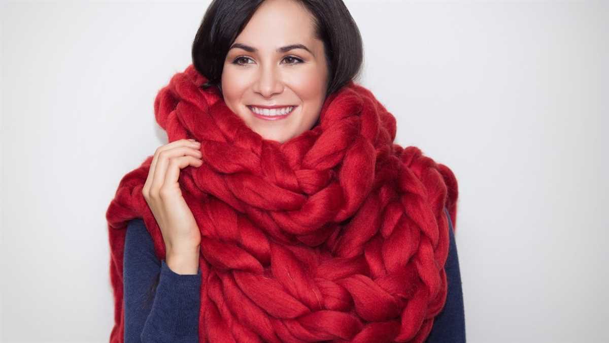 Chunky yarn scarf knit pattern