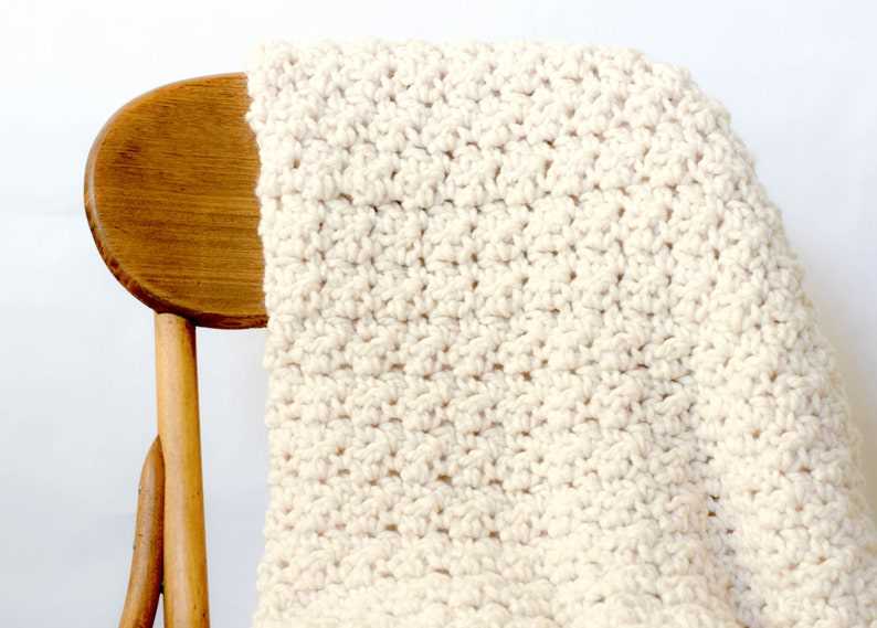 Chunky knit blanket pattern free